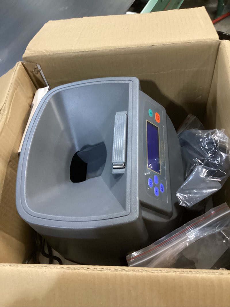 Condition photo showing Good Condition for Bonvoisin Coin Counter & Coin Sorter Machine for USD Coin 1? 5? 10? 25? $1, Sorts up to 270 Coins/min, Included 5 Coin Trays & 5 Tubes & 50PCS Wrappers