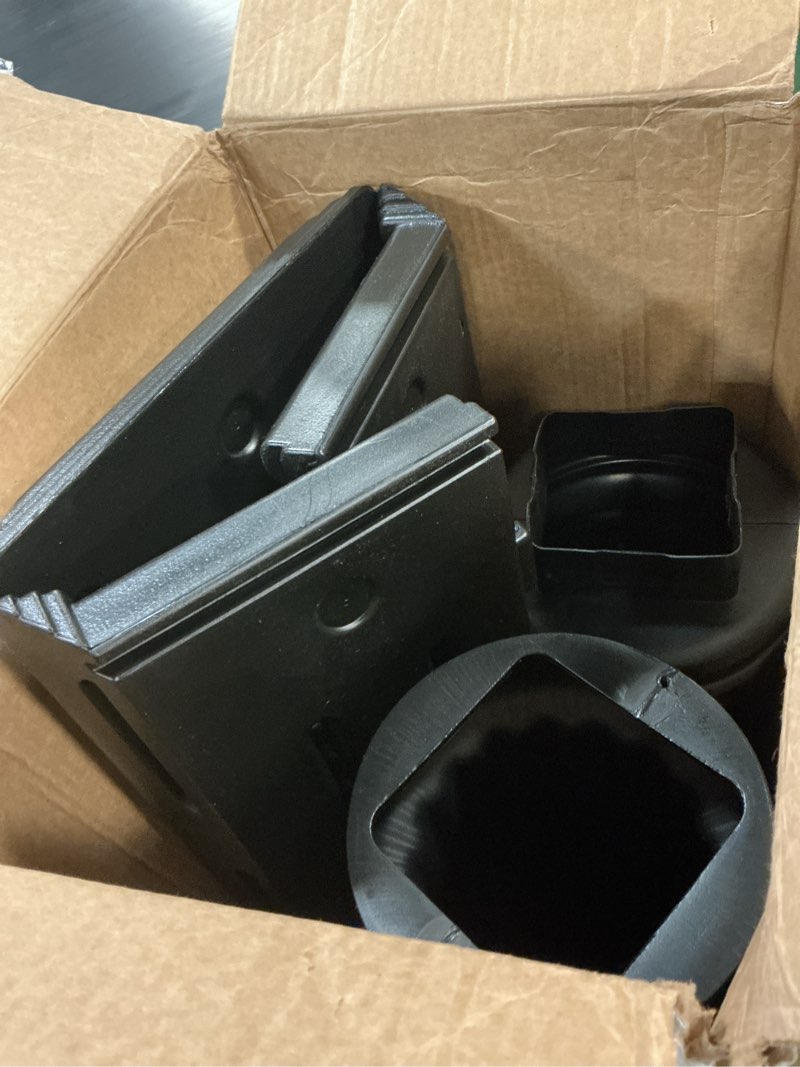 Condition photo showing Good Condition for architectural mailboxes stratford decorative plastic post mount black mailbox