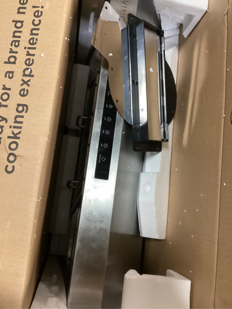 Condition photo showing As Is for Hauslane|Chef Series PS38 30-inch Under Cabinet Range Hood | Stainless Steel Slim Design|Steam Auto Clean  Touch Panel with Digital Clock and Warm Lighting| Professional Suction