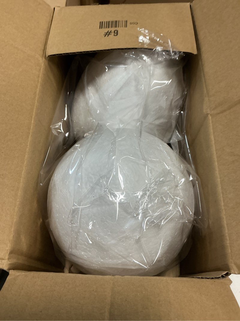 Condition photo showing New/Like New for toyandona 2pcs foam eggs for crafts - 7. 8 inch large easter eggs white for spring easter holiday crafts diy painting school projects