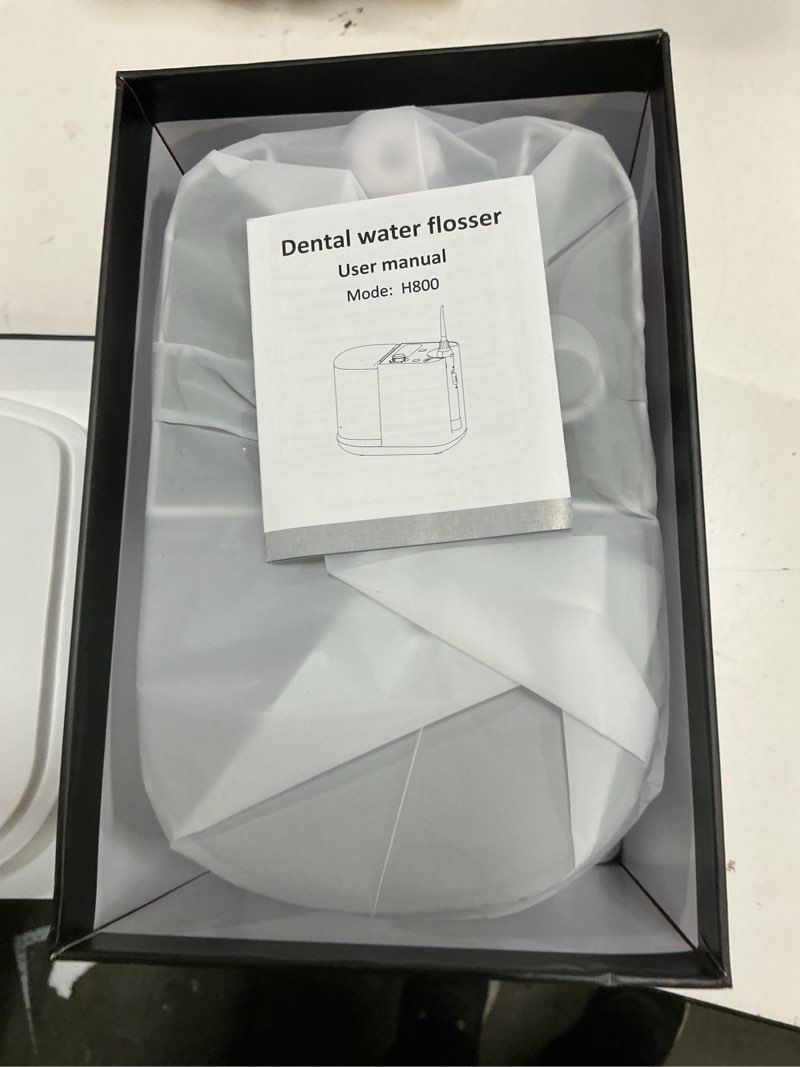 Condition photo showing New/Like New for upgraded version 900ml large capacity countertop water flosser, aquarius water flosser professional with uv sanitizer light, oral irrigator for teeth, gums, braces, dental care