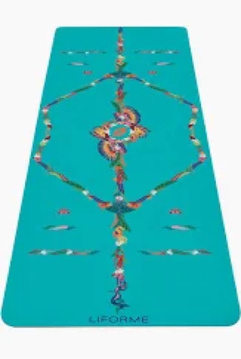 ((Similar))nuveti Printed Travel Yoga Mat-1/16 Inch Thick Non Slip Fitness Workout Mat with Carrying Bag, Folda