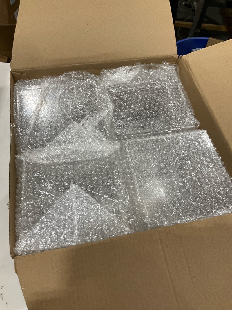 Condition photo showing Good Condition for Blulu 8 Pieces Clear Acrylic Plastic Jewelry Box Mini Storage Box Mini Cube Containers with Lids for Candy Pill and Tiny Jewelry(Square,4.72 x 4.72 x 4.72 Inch)