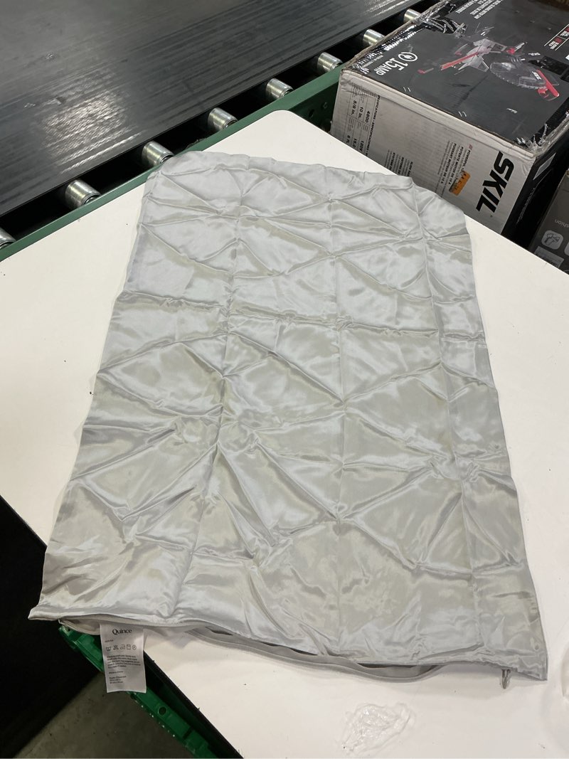 Condition photo showing Good Condition for 100% mulberry silk pillowcase, queen, silver