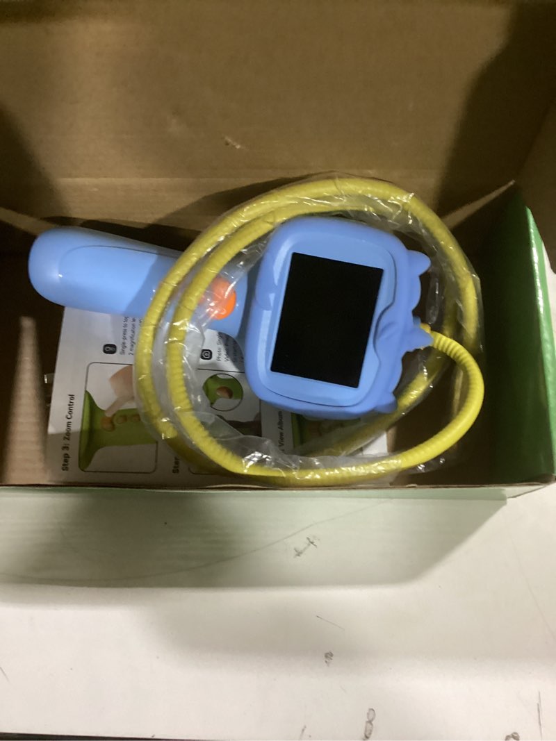 Condition photo showing Good Condition for Kids Endoscope with Light, Borescope Snake Camera Toy for Kids,STEM Toys for Garden Camping Nature Exploration,Science Toy for Birthday Gifts for Boys & Girls,Aged 4 5 6 7 8 9 10 Years Old (Blue)