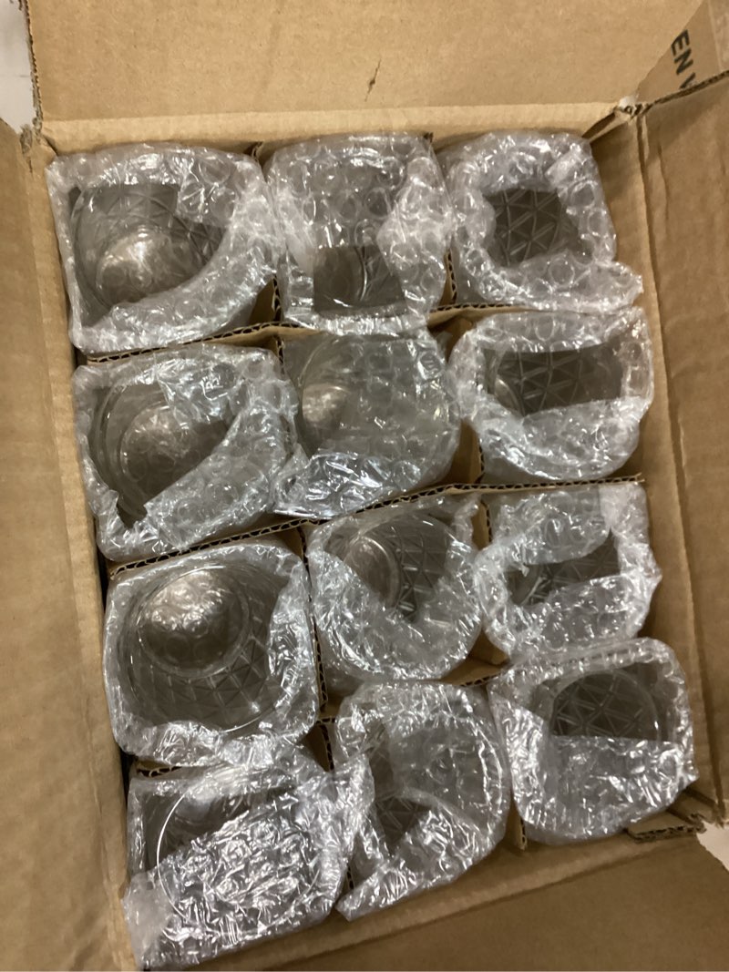 Condition photo showing New/Like New for 24pcs Clear Votive Candle Holders 2x2.5inch - Glass Candle Holder in Bulk for Table Wedding Centerpieces, Tea Lights Candle Holder for Wedding Party Holiday Decor (Clear,24) Clear 24