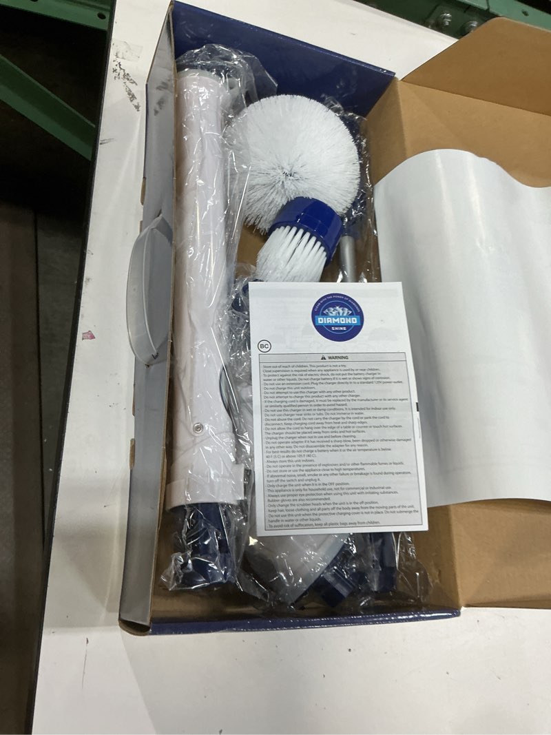 Condition photo showing As Is for diamond shine turbo cleaner 4-pack nylon scrub brush
