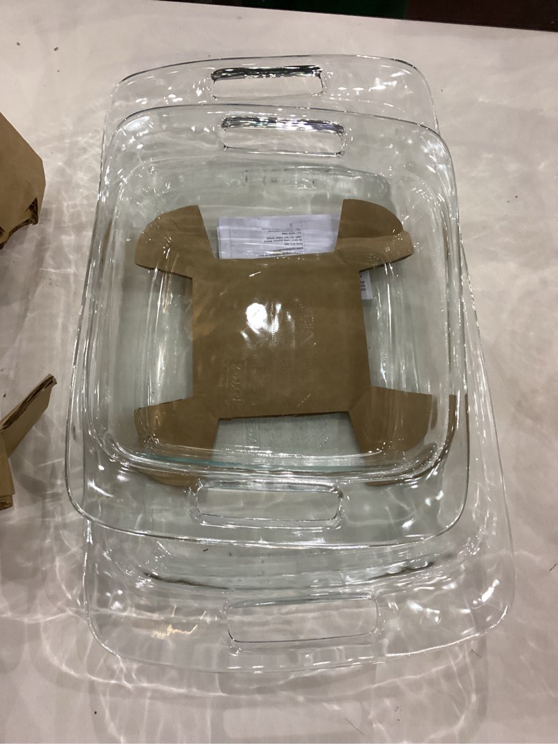 pyrex  easy grab glass baking dish 2pcs