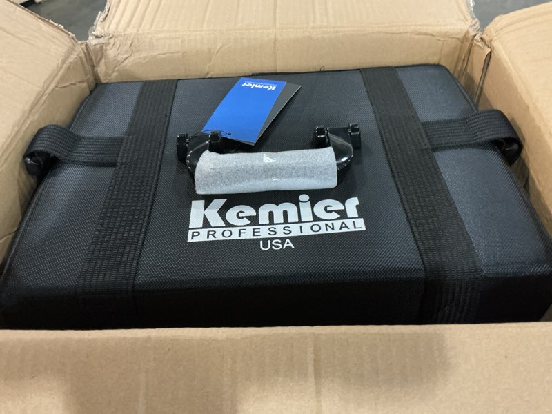 Condition photo showing New/Like New for kemier studio makeup case omni-directional wheels 2 in 1 professional soft sided,removable,artist rolling makeup train case,cosmetic organizer w/storage drawers black