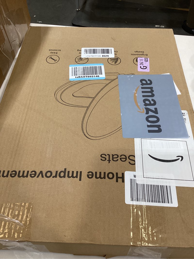 Condition photo showing Good Condition for Potty Training Seat Built-in Toilet Seat, Elongated Toilet Seat 16.5inch with Baby Seat 2 in 1 Soft Close Quiet No Slapping, Magnetic Absorption, Easy Installation for Bottom Fixing Toilet