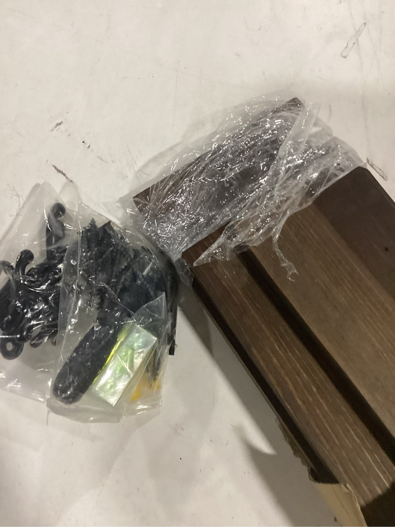 Condition photo showing New/Like New for coat rack wall mount with shelf - wooden entryway organizer for hanging coats, keys, hangers - space saving durable wood holder for hallway, bedroom, office-the essential model