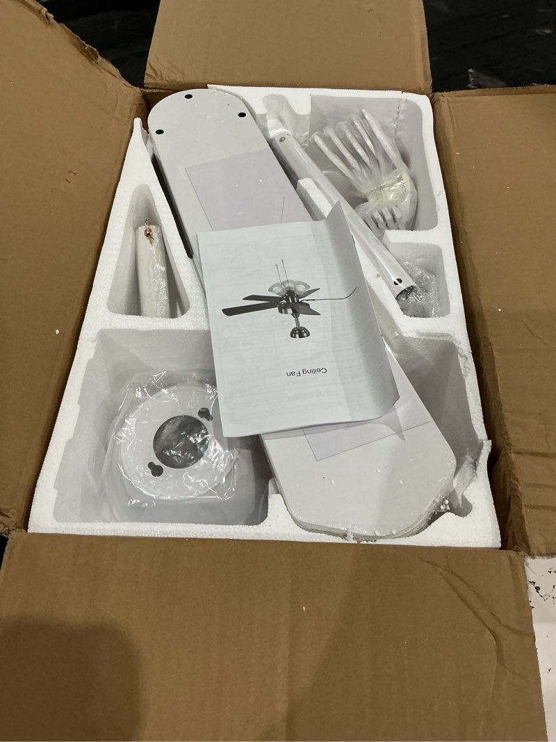 Condition photo showing Good Condition for twlite traditional 5-blade indoor ceiling fan, white