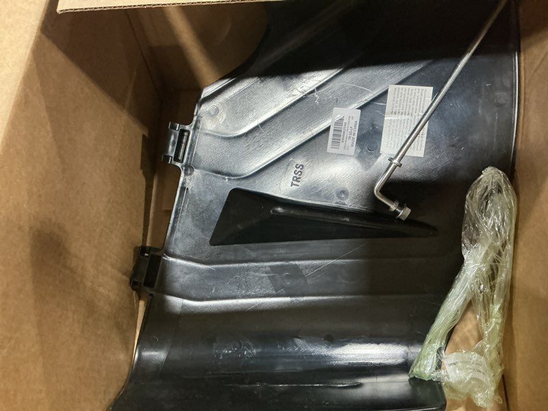 Condition photo showing As Is for 137-7046 deflector chute w/mounting hardware compatible with toro timecutter exmark quest e-series 42" mower sw4200 zs4200s 75742 74665 75748 75749 74667 74677 74705 74711 75742ta 75742w