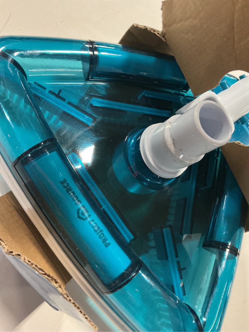 Condition photo showing As Is for project source 11 swivel -handle pool vacuum head