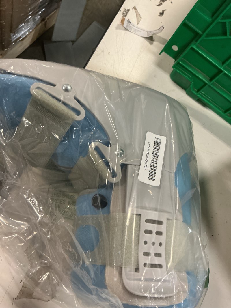 Condition photo showing Good Condition for Jewlri Walking Boot for Broken Foot, Air Cam Walker Boot for Foot Injury Adjustable Fracture Support for Sprained Ankle, Grey Shell with Light Blue Lining for Women Medium Grey & Light Blue Medium