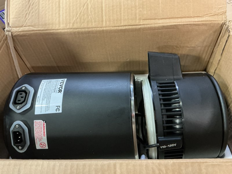 Condition photo showing As Is for vevor water distiller, 4l/ 1.05 gallon pure water distilling for home countertop, 750w distilled water maker, 304 stainless steel interior stiller water making machine to make clean water, black