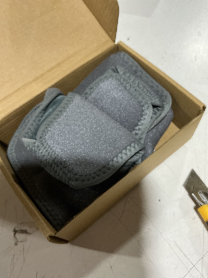 Condition photo showing As Is for ifthfour 2pcs foot and ankle massager with heat, portable heated wrap, 3 vibration modes and 5 heat settings, usb charging, ideal for home and travel