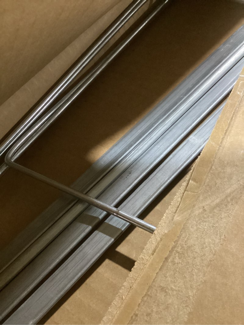 Condition photo showing New/Like New for Smead Steel Hanging File Folder Frames, 2 Count, Gray, Adjustable Depth 23" to 27", Legal Size (64873)