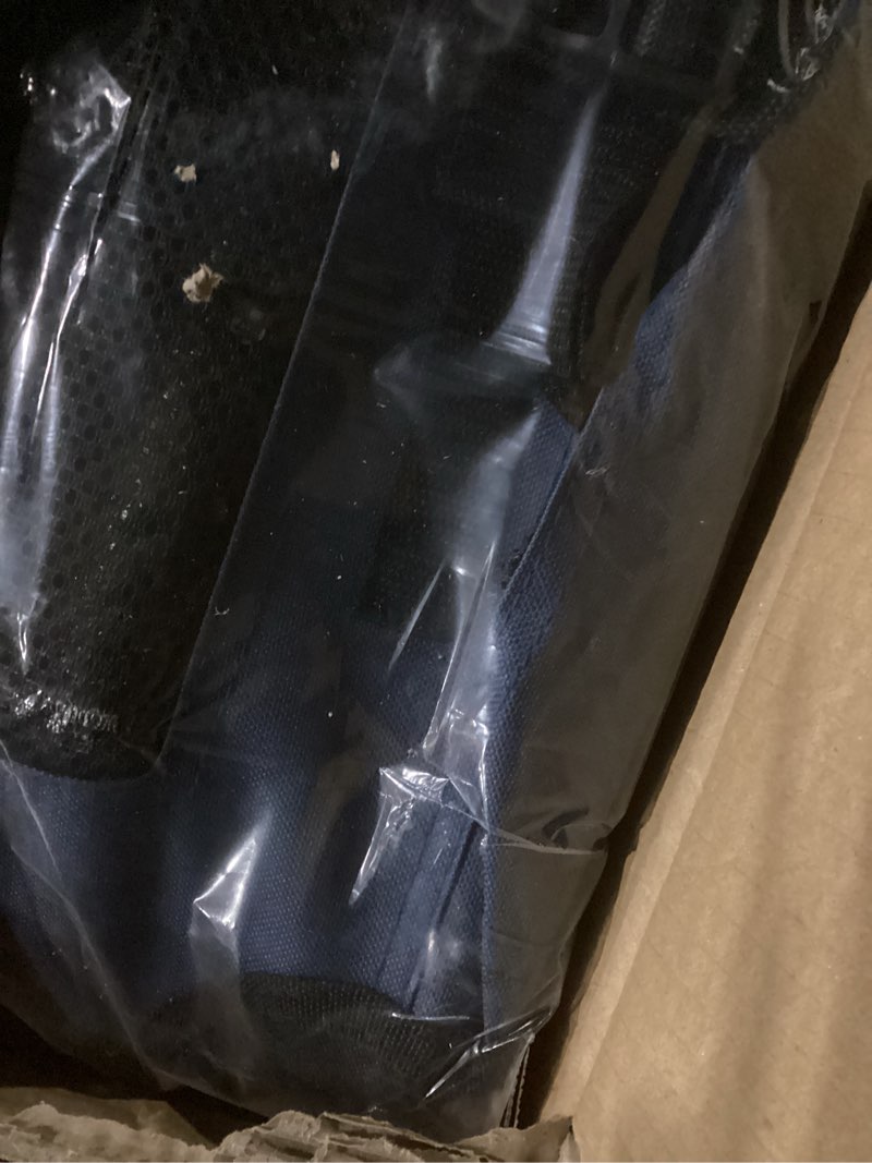 Condition photo showing Good Condition for extra large cat carrier soft sided, portable small dog carrier for 2 cats, 24"x16.5"x16" car travel folding comfortable design with bowl, blue blue without curtain