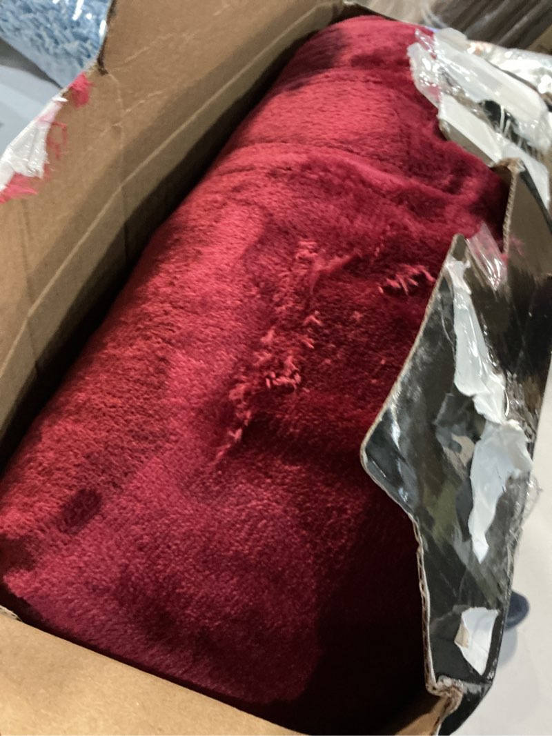 Condition photo showing Good Condition for cozyty electric blanket full size, super soft cozy upgraded flannel heated blanket with 6 heating levels & 1-10 hours auto off, heating blanket for home office, machine washable, 72" x 84", burgundy burgundy full 72" x 84"