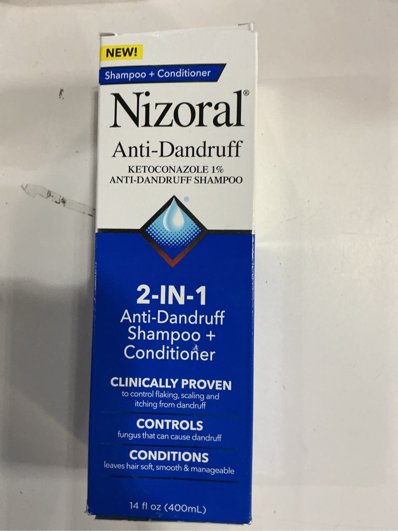 Condition photo showing New/Like New for Nizoral 2-in-1 Anti Dandruff Shampoo and Conditioner, 14 Fl Oz, 1% Ketoconazole Shampoo + Conditioner