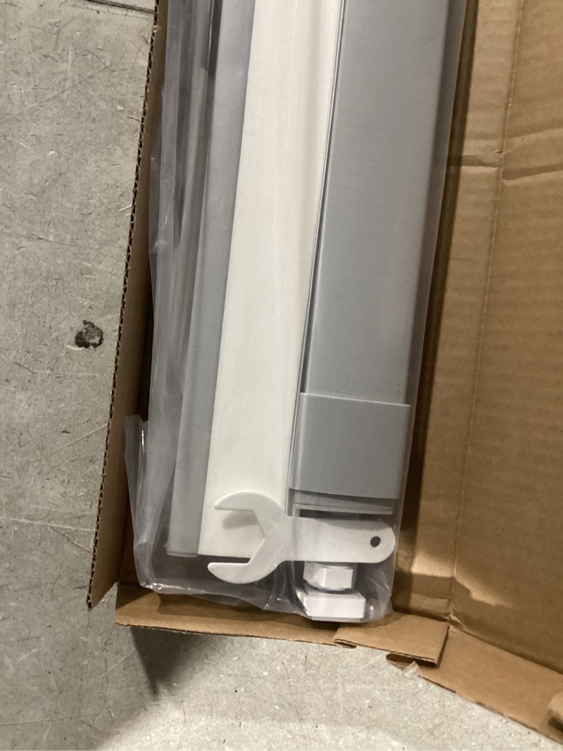 Condition photo showing Good Condition for LazBlinds No Tools No Drill Cordless Cellular Shades, Light Filtering Honeycomb Shades for Home, Thermal Insulation Blinds for Windows, 27" W x 48" H, Grey Light Filtering-grey 27" W x 48" H