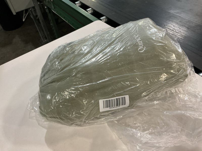 Condition photo showing Good Condition for european linen duvet cover set, king/cal king, willowleaf