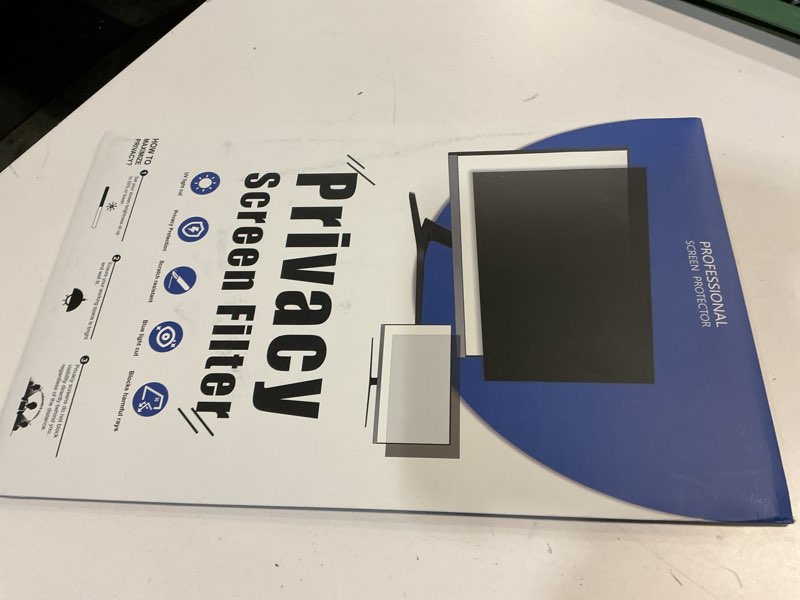 Condition photo showing New/Like New for [2-Pack] 24 Inch Privacy Screen for Computer Monitor 16:9 Aspect Ratio, Eye Protection Anti Blue Light Glare Shield, 24inch Removable Black Blackout Anti Spy Desktop Security Private Filter 24''(16:9)