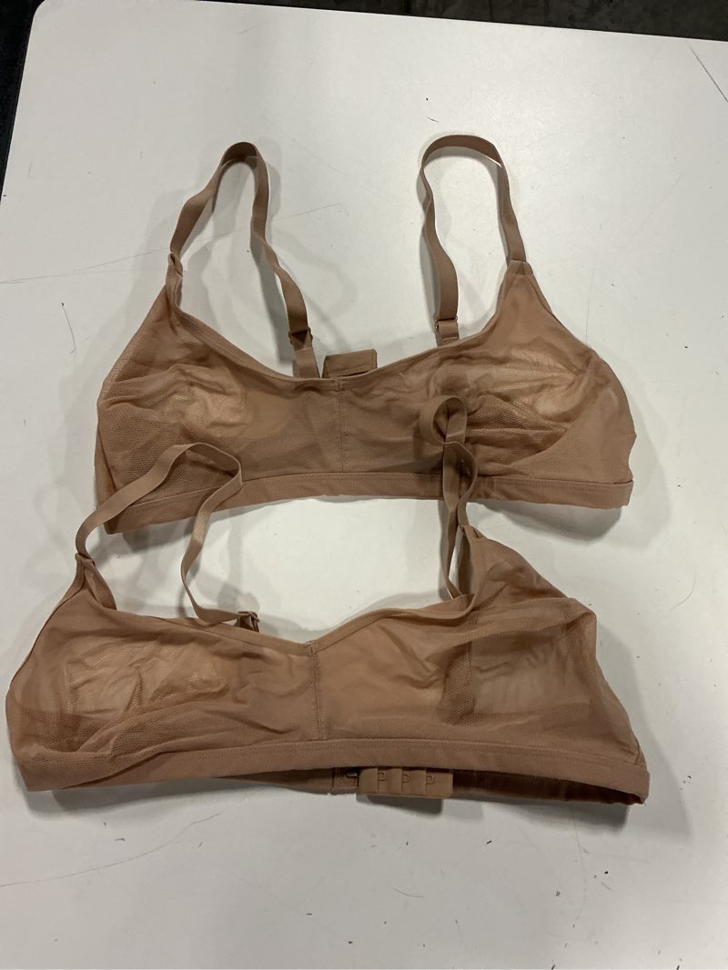 Condition photo showing Good Condition for belgian mesh sheer bralette (2-pack), m, sand