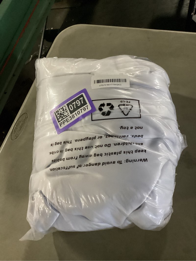 Condition photo showing New/Like New for ChrisDowa White 100% Blackout Curtains for Bedroom with Black Liner, 2 Thick Layers Total Blackout Thermal Insulated Grommet Long Window Curtains 2 Panels Set (Pure White, 52 x 95 Inch) 52"W x 95"L (Pack of 2) White