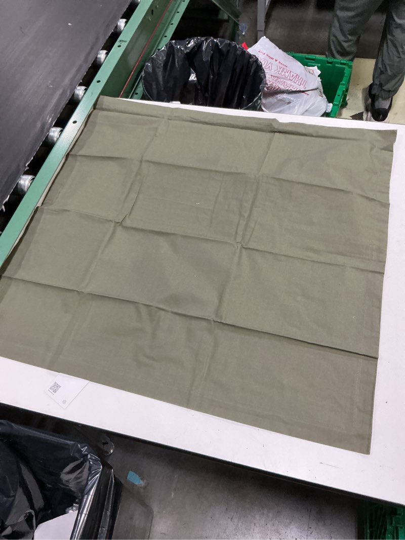 Condition photo showing Good Condition for quince organic brushed cotton euro sham duty olive 26x26 