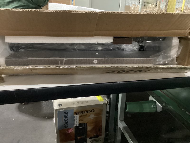 Condition photo showing New/Like New for huuger folding desk for small spaces, 31.5 inch foldable computer table, for home office, study, bedroom, dorm, space saving, small writing work office computer desk, easy to fold, rustic brown rustic brown 18.9"d x 31.5"w