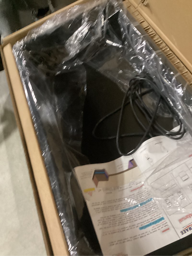 Condition photo showing As Is for shower niche no tile needed with waterproof led light strip for bathroom storage? bathroom for shower wall lighted niches?stainless steel waterproof shelf?matte black ? 24 x 12 in? matte black 12 * 24 * 4 in