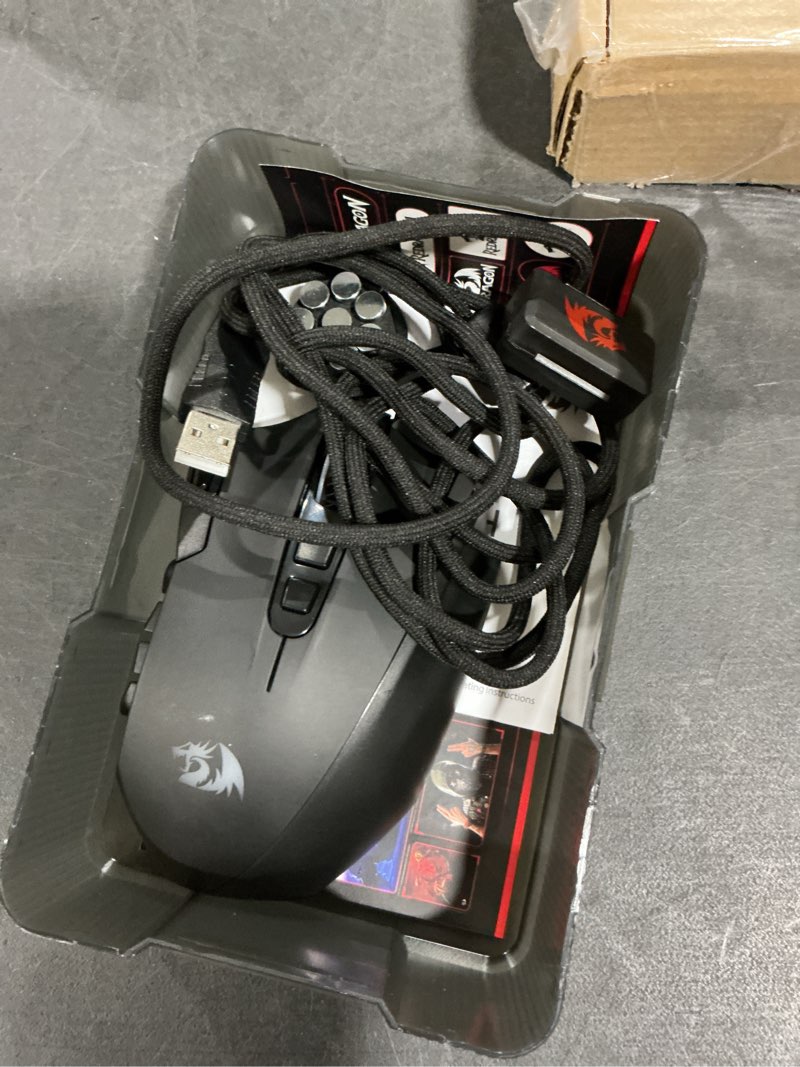 Condition photo showing Good Condition for Redragon M921 MMO Gaming Mouse, 12400 DPI High Precision Wired RGB Mice w/18 Programmable Buttons, 12 Side Macro Keys, Software Supports for PC Laptop