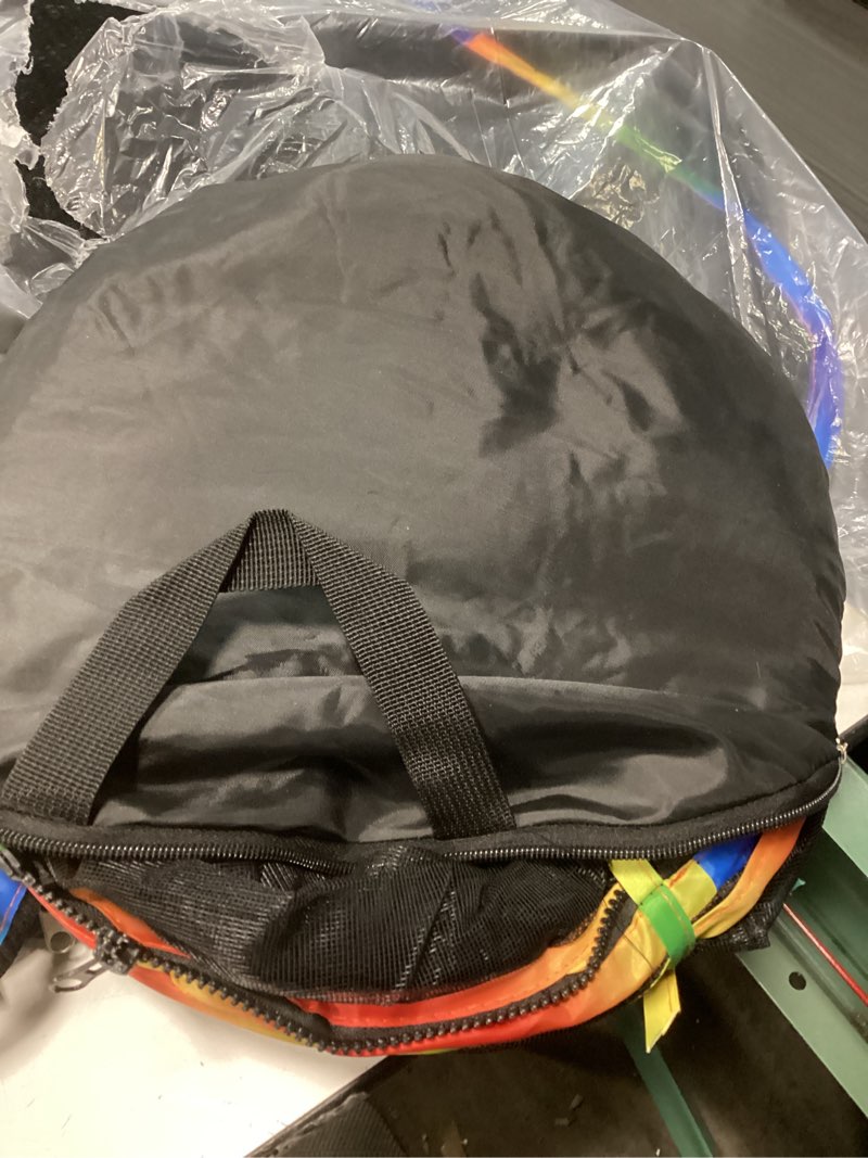 Condition photo showing As Is for LUCKITTY Outdoor Rainbow Cat Enclosures Playground,Outside House for Indoor Cats Include Portable Tent, Circle Cat Playpen Tunnel Catio, for Cats, Kitty and Small Animals,Within Storage Bag Tent + Circle Tunnel