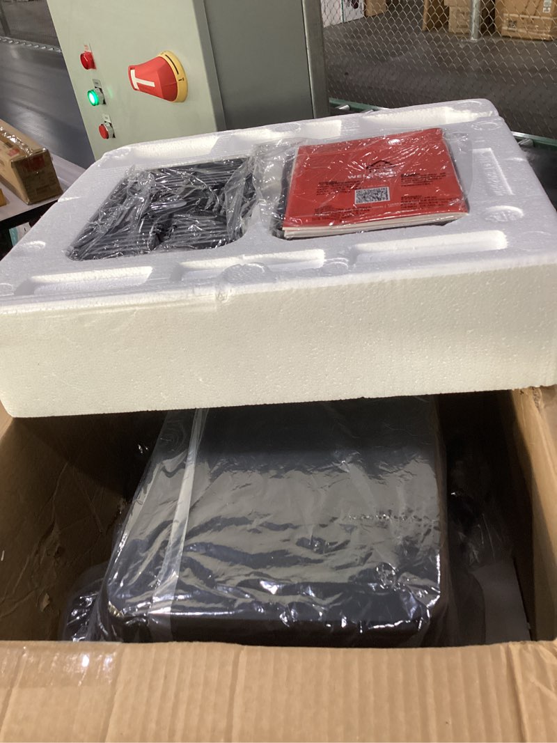 Condition photo showing Good Condition for NOT TESTED 12QT Large Dual Air Fryer, 10-in-1 Double Zone Airfryer with 2×6QT Baskets, 60° Easy-Panel with Full Touchscreen, SyncCook Function, Viewing Window, Nonstick & Dishwasher Safe, 2 Dishes at Once, Black