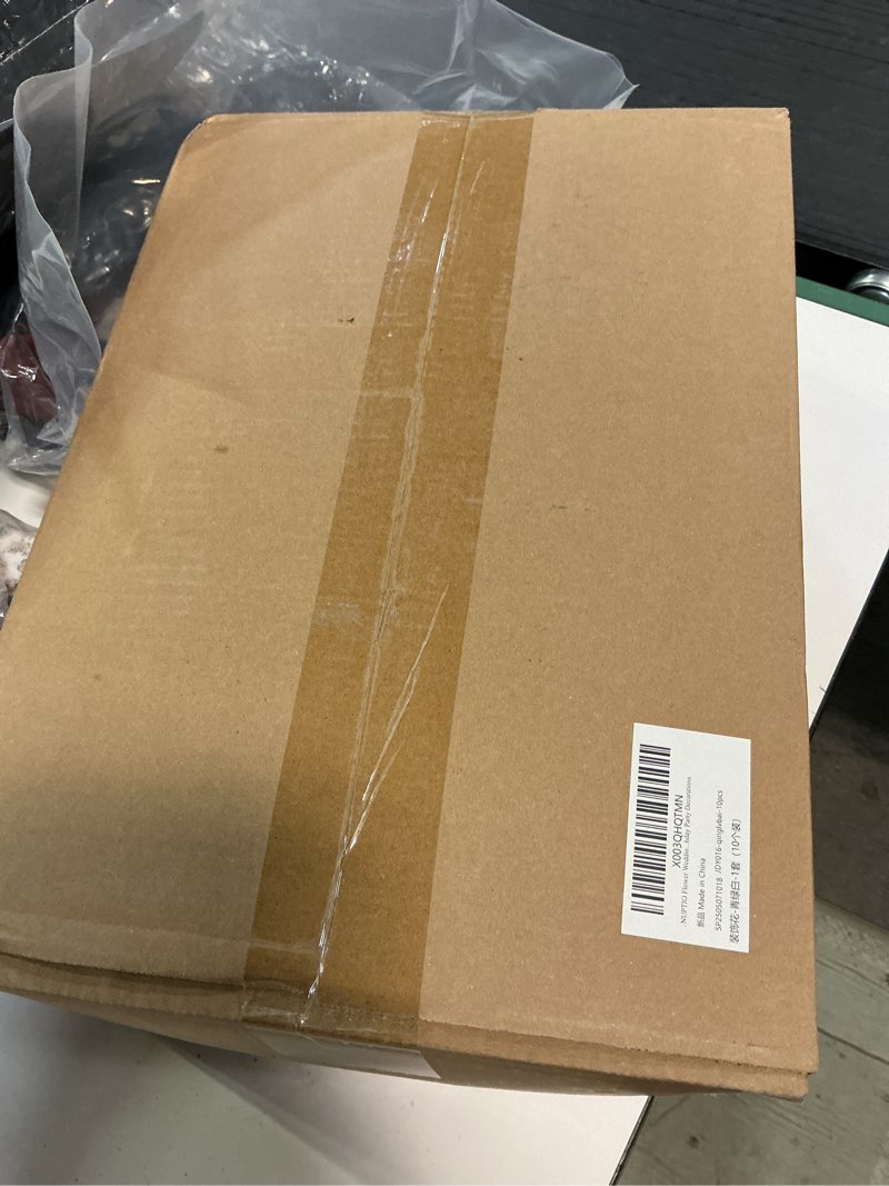 Condition photo showing New/Like New for NUPTIO Flower Wedding Centrepieces for Tables - 10 Pcs 9.5in Diameter Teal & White Artificial Flowers Rose Ball for Centerpieces Table - Fake Rose Arrangements for Weddings Birthday Party Decorations 10 Pcs Teal & White