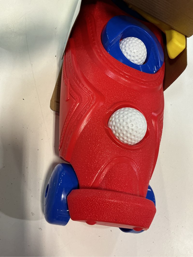 Condition photo showing Good Condition for play day  jumbo golf caddy set with clubs and balls  outdoor toy sports equipment for kids ages 3+