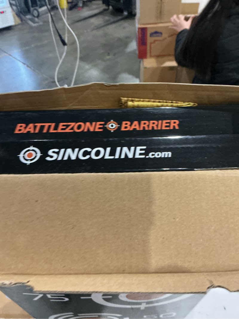 Condition photo showing Good Condition for portable tactical barrier & foldable battlefield obstacles 59x34” combat battle zone bunker fort, compatible with nerf, laser tag, foam blaster, birthday activities, party supplies