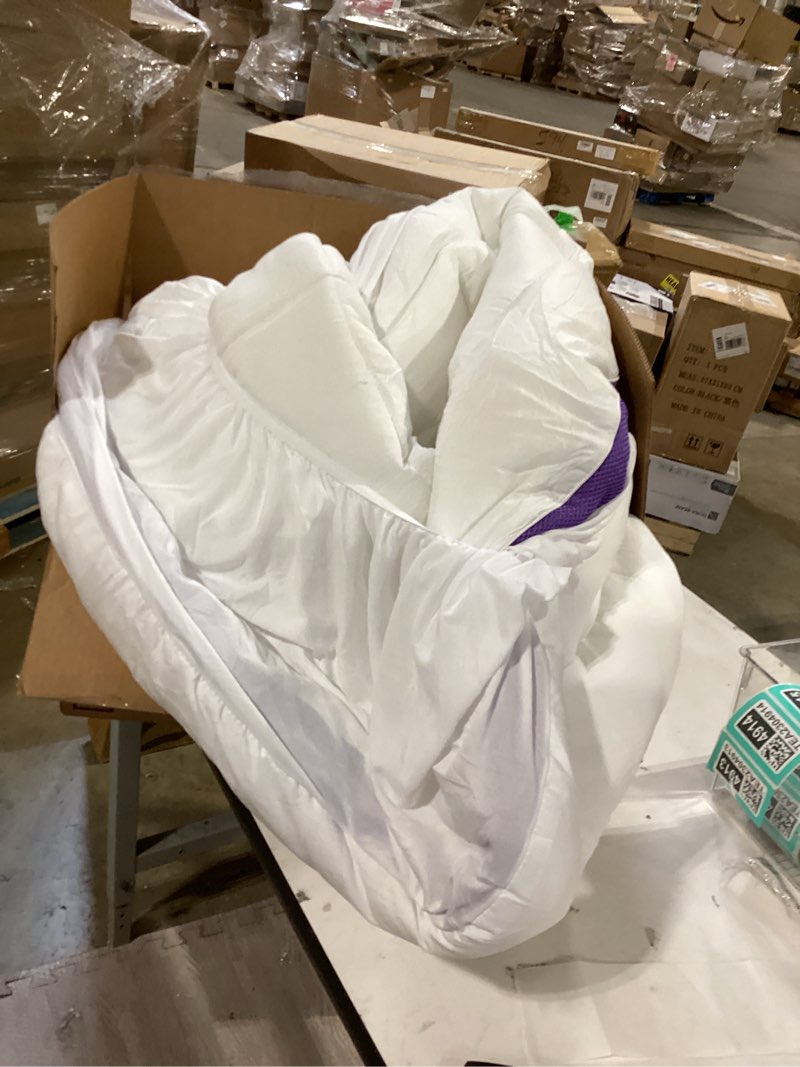 Condition photo showing Good Condition for bare home fitted bottom sheet - premium 1800 microfiber - ultra-soft hotel luxury - deep pocket - durable and long lasting - fitted white