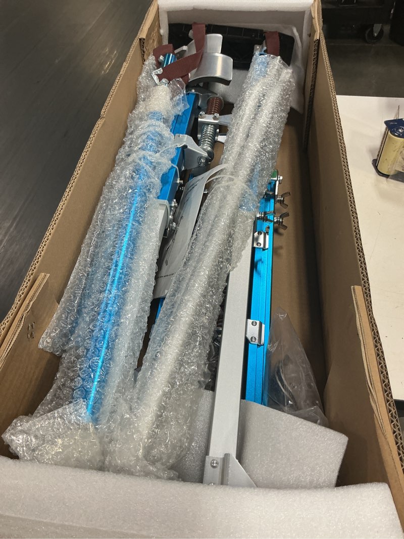Condition photo showing Good Condition for drywall stilts walking taping professional aluminum tool stilt 24"-40" for sheetrock painting or cleaning?blue? blue 24-40"