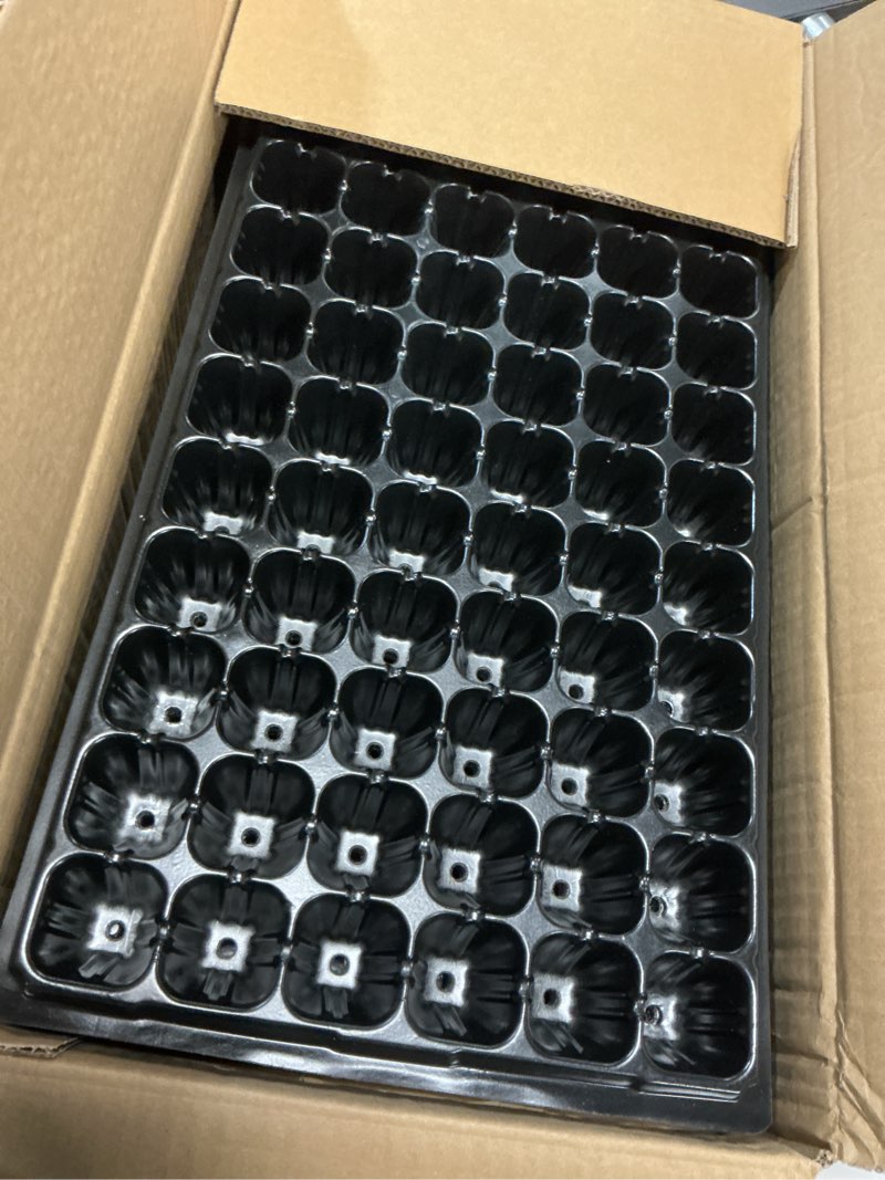 Condition photo showing New/Like New for yinder 20 pcs seed starter trays tray kits with dome 72 cells plug trays and 1020 tray no holes with 100 pcs tags seed starter kit for nursery germination plant propagation gardening greenhouse 78 cells