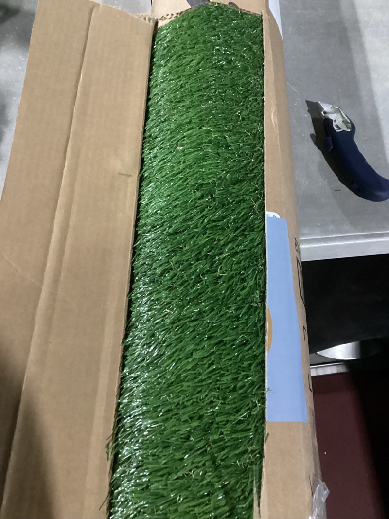 Condition photo showing Good Condition for AYOHA Artificial Turf 4 ft x 6 ft with Drainage, 1.38 Inch Realistic Fake Grass Rug Indoor Outdoor Lawn Landscape for Garden, Balcony, Patio, Synthetic Grass Mat for Dogs, Customized