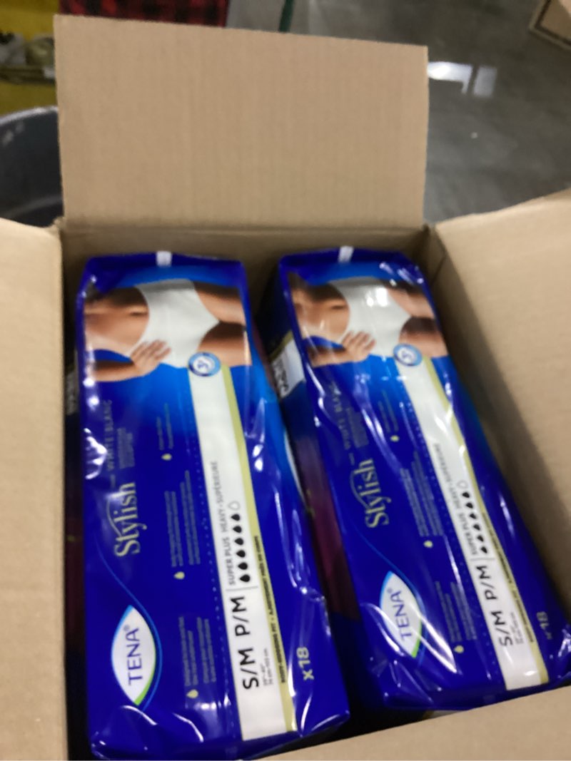 Condition photo showing New/Like New for TENA Incontinence Underwear for Women, Super Plus Absorbency, Small/Medium, 56 Count Small/Medium 72