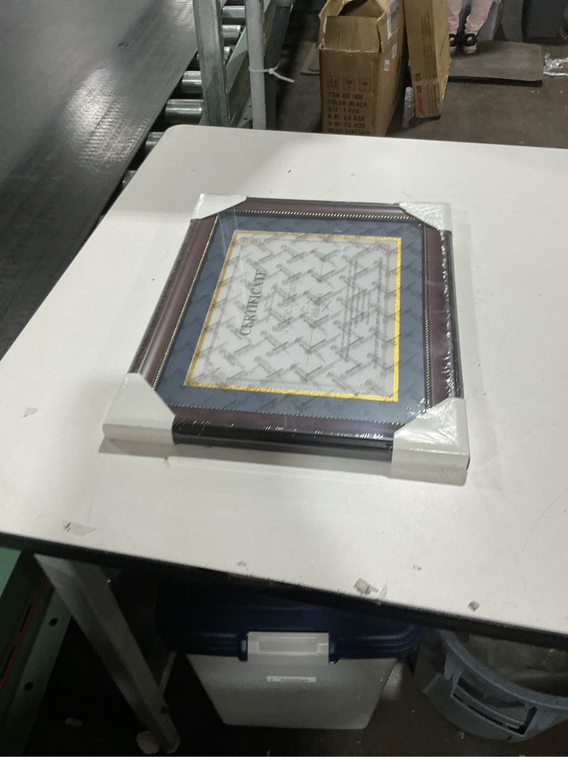 Condition photo showing Good Condition for 8.5x11 Wood Diploma Frame, 8-1/2 x 11 frame,Certificate Document Frame, Picture Frame with UV Protection Acrylic & Solid Wood,Cherry Finish for Wall and Tabletop Matte Cherry 8.5*11