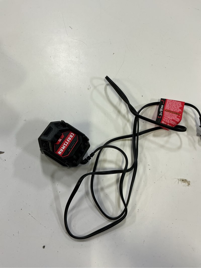 Condition photo showing As Is for craftsman v20 charger cmcb101