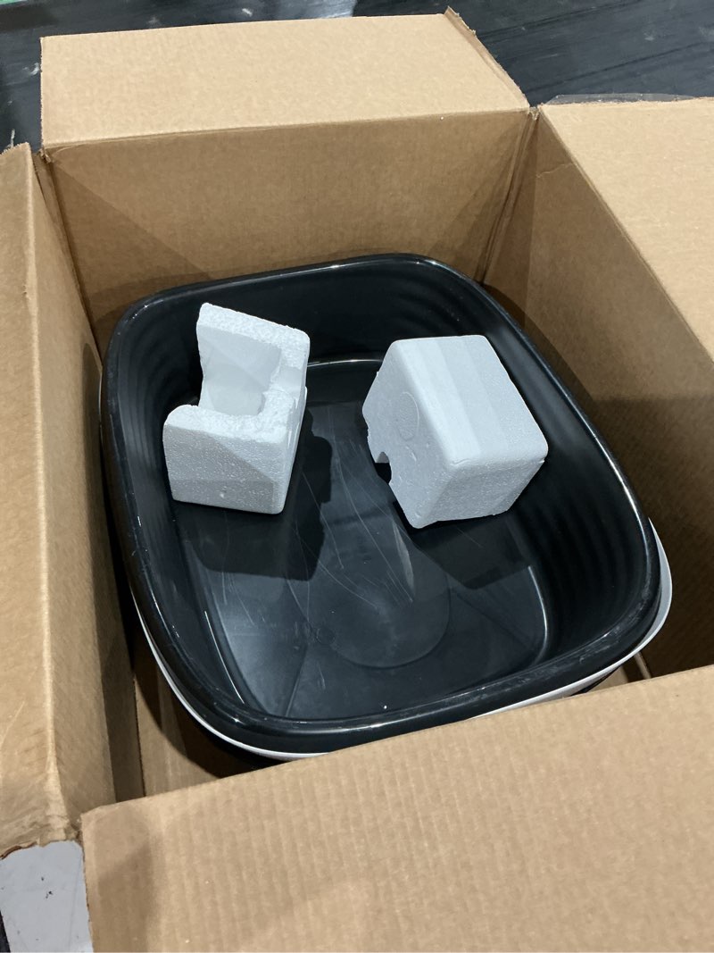 Condition photo showing As Is for arm & hammer large sifting litter box scoop free cat litter tray with microban, made in usa