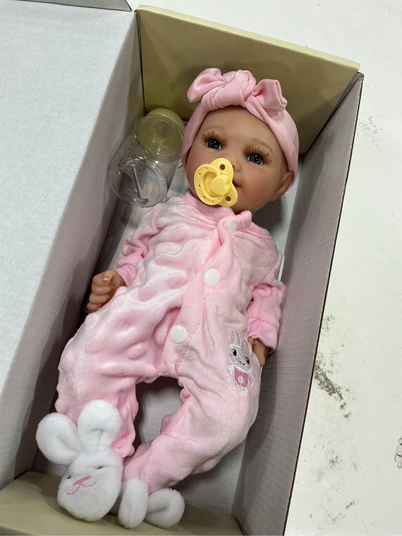 Condition photo showing Good Condition for BABESIDE Lifelike Reborn Baby Dolls Sunny -12- Inch Realistic-Newborn Baby Doll Full Body Vinyl Real Life Baby Doll with Toy & Gift for Kids Ages 3+