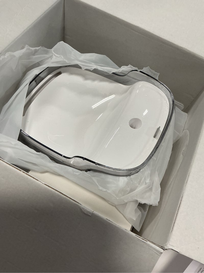 Condition photo showing As Is for PF1 2L Cat Water Fountain Smart App Control 8 Layers Filtration Automatic Water Dispenser for Cats Dogs Pet Water Fountain Wireless Pump Pet Health Manager 2.4G WiFi PF1 Marbre
