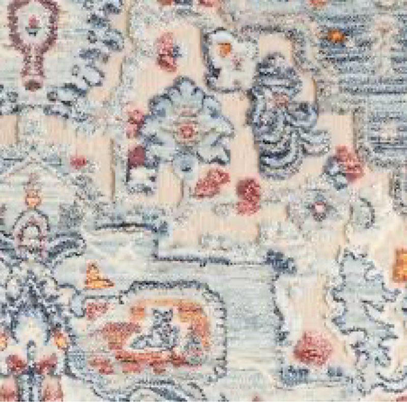 laura ashley turkish mystic chenille area rug - randy | modern home décor | measures 5'x7' | blue and aqua